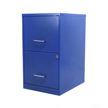 ARCHIVERO METÁLICO DE OFICINA TAMAÑO CARTA 20880 COLOR AZUL 2 GAVETAS